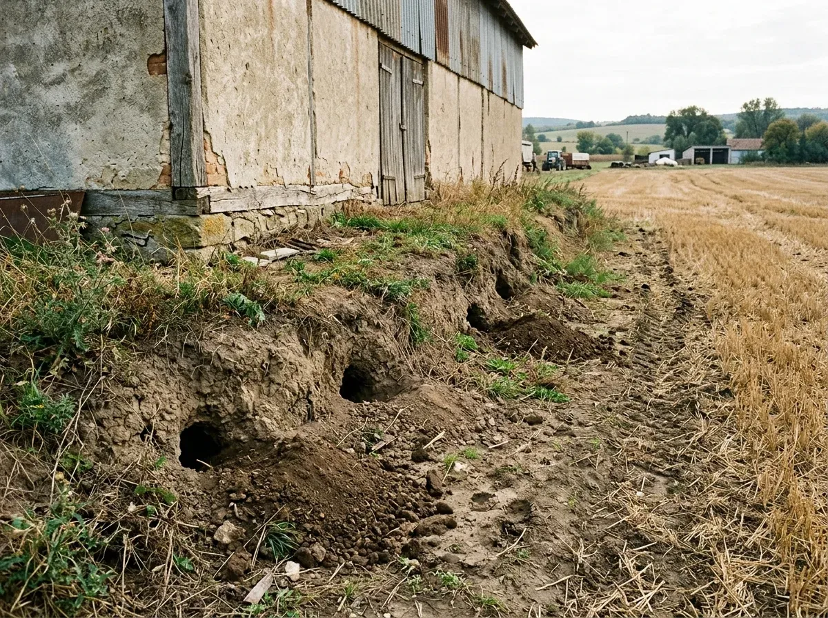 Rágcsálónyomás a környező mezőgazdasági területekről