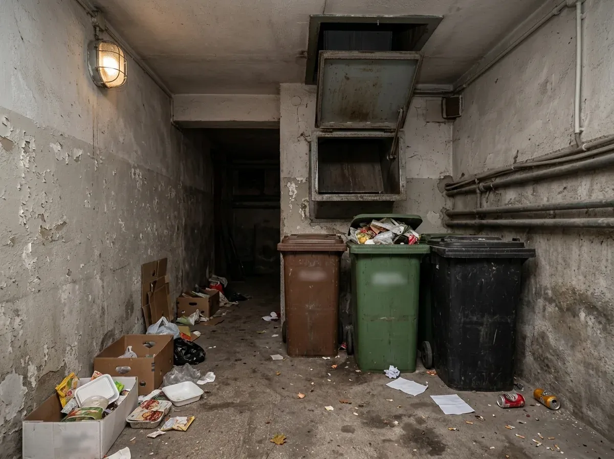 Pincék, aknák és szemétledobók mint gócpontok