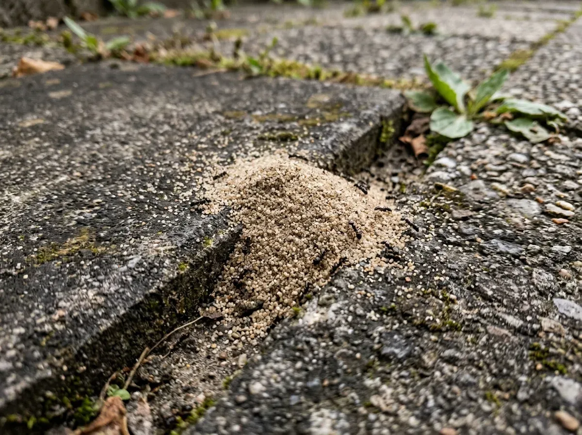 Finom homokkupac a burkolati résekben
