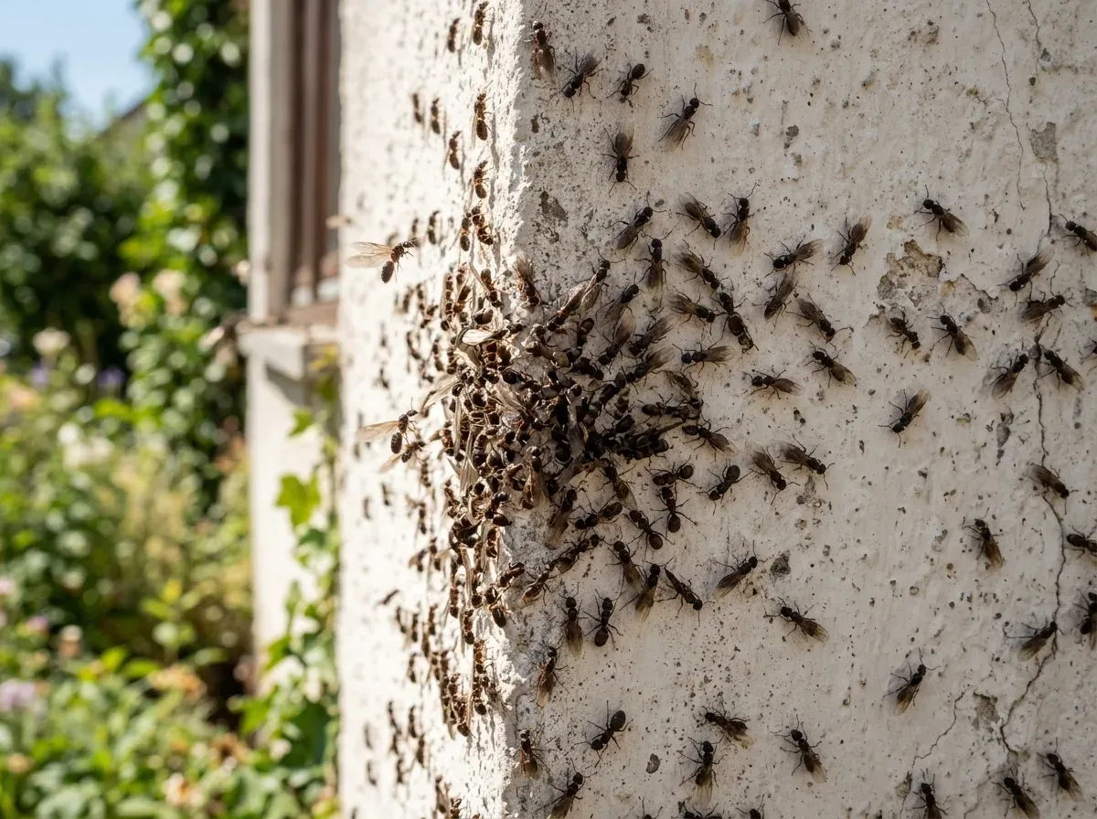 Szárnyas egyedek rajzáskor, jellemzően nyáron